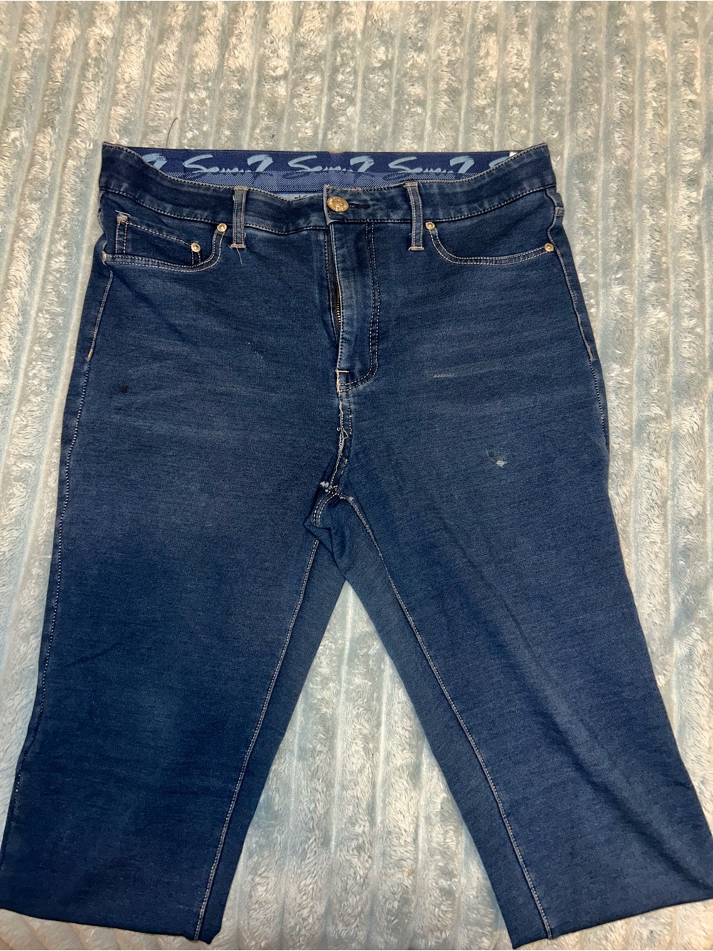Seven7 Dark Blue Stretch Jeggings